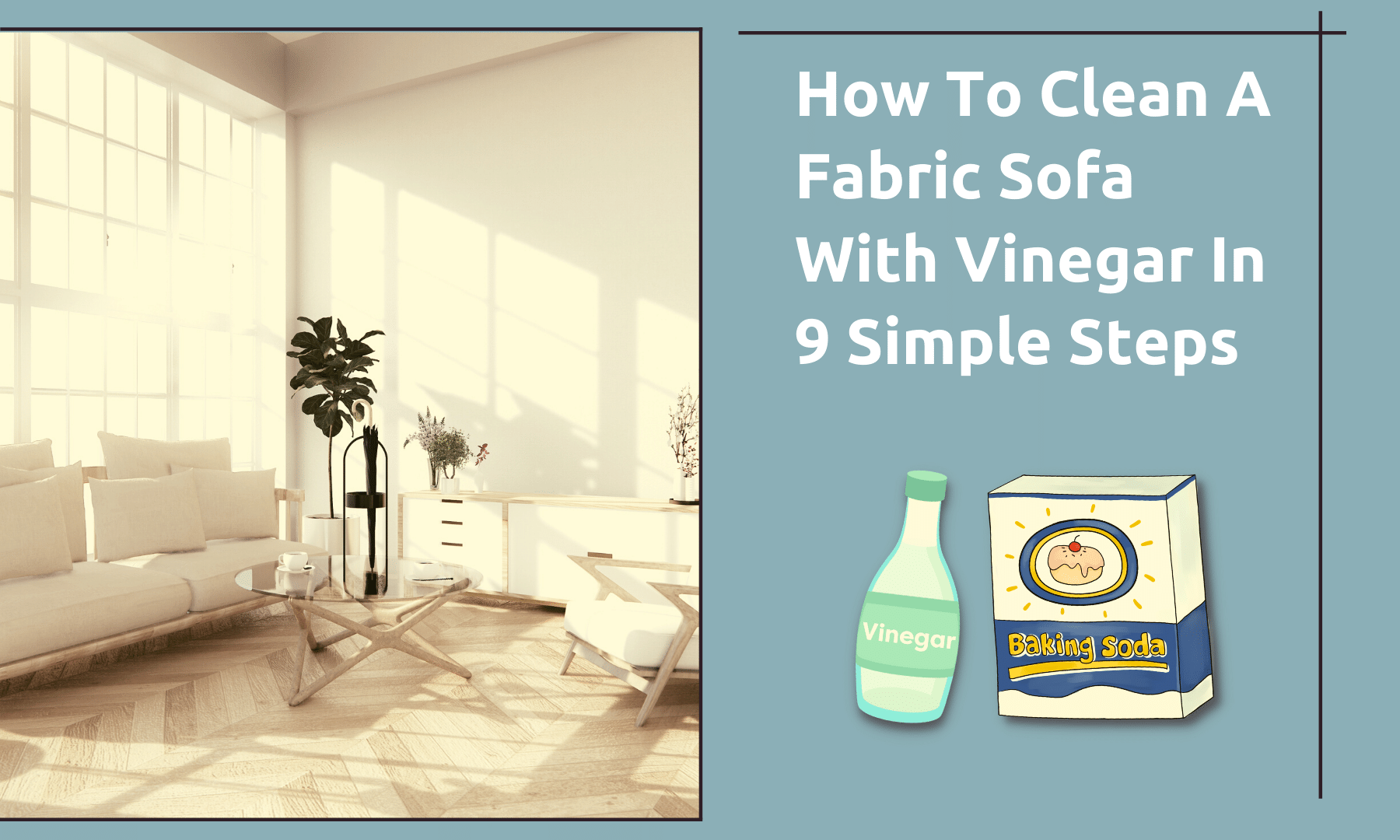 how to clean fabric sofa with vinegar