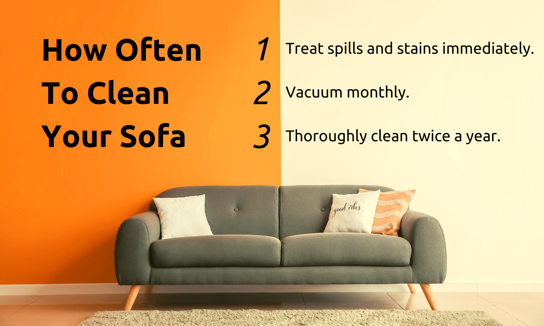 how often to clean your sofa