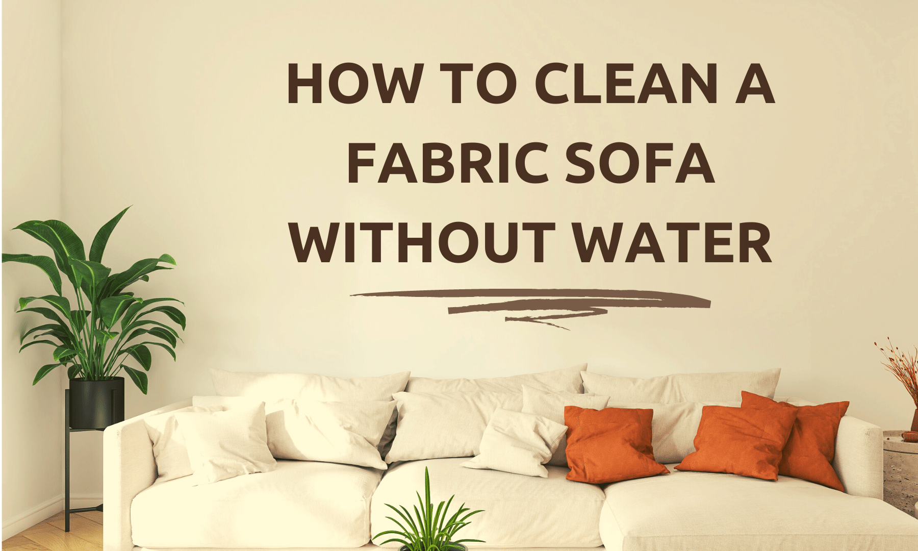 how to clean fabric sofa without water